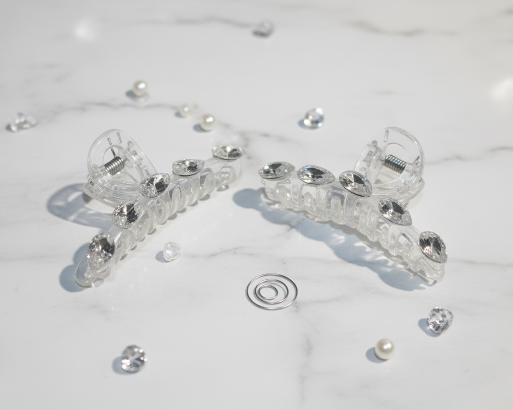 Crystal Hair Claw Clip
