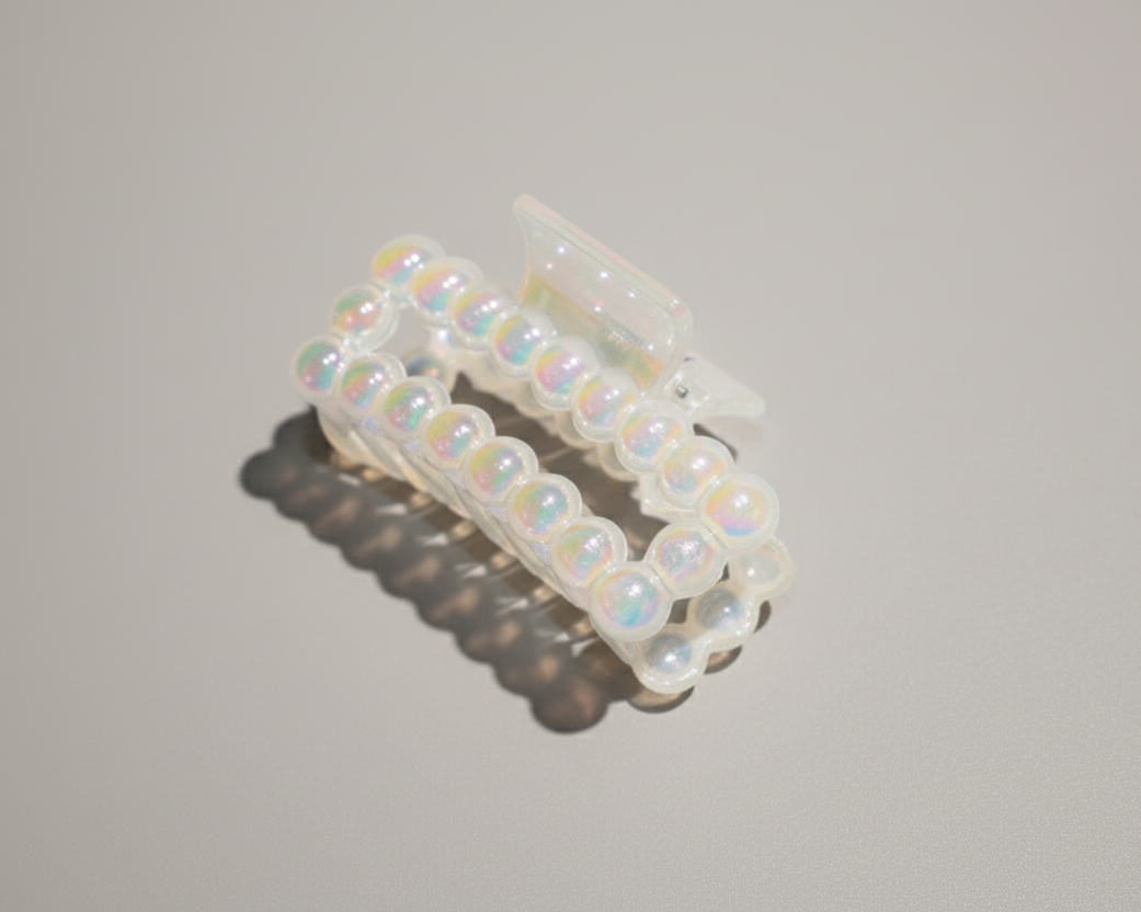 pearl finish claw clip