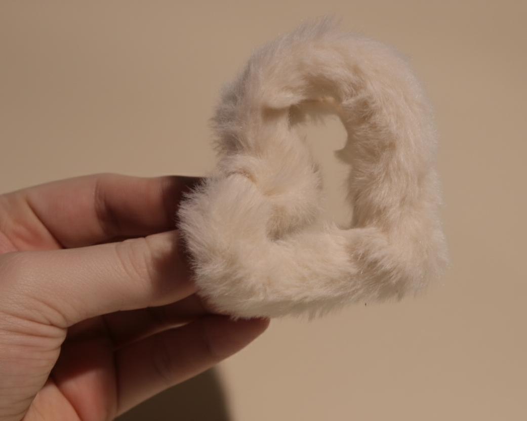 Heart shaped fur claw clips